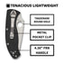 Spyderco Tenacious Lightweight Folding Pocket Knife with Black FRN Handle