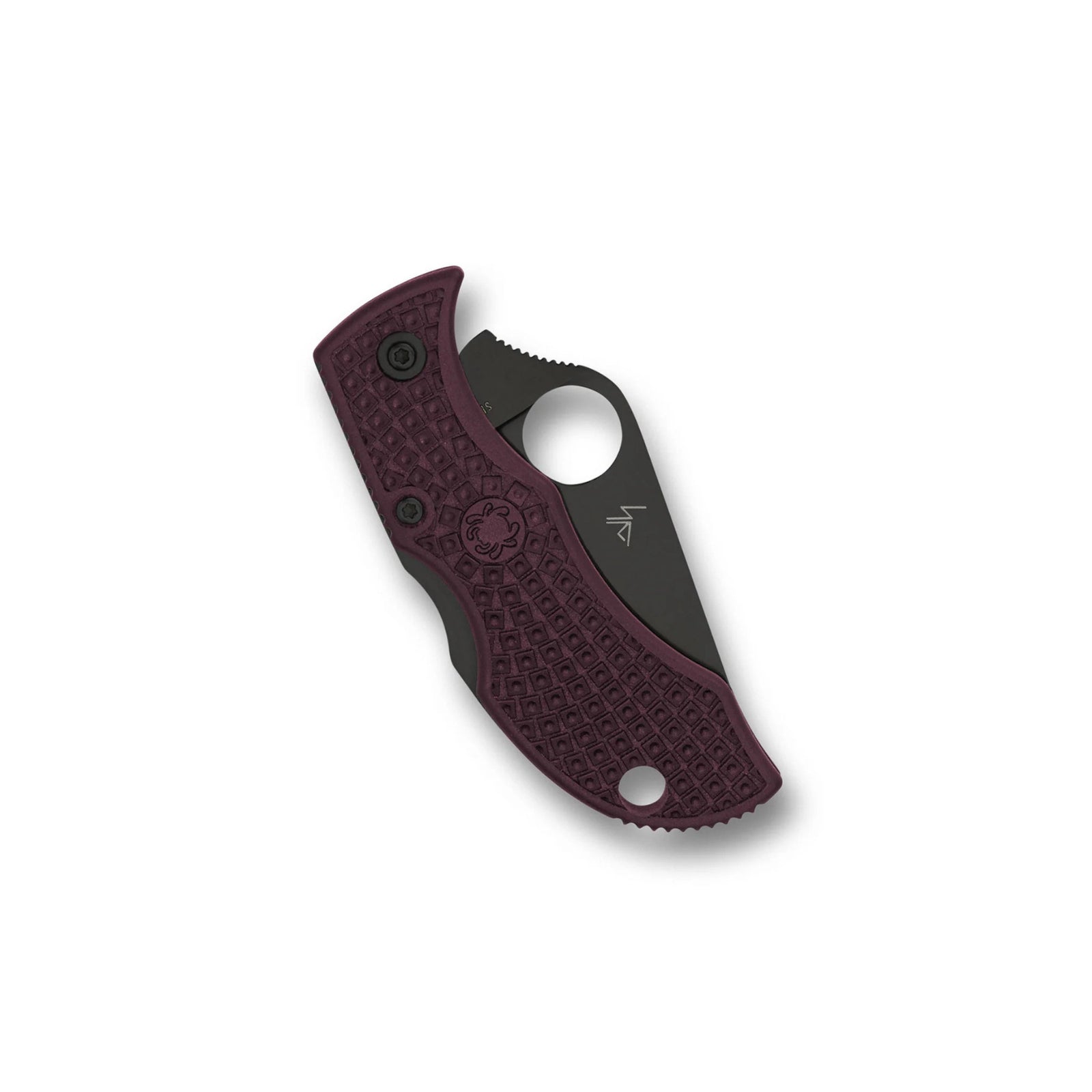 Spyderco Micro-Melt PD#1 Black Blade Limited Sprint Run (Burgundy)