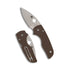Spyderco Lil Native Brown G-10 CPM 15V Sprint Run with Compression Lock