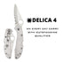 Spyderco Delica 4 Stainless Steel Folding Knife with VG-10 Drop Point 73mm