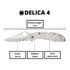 Spyderco Delica 4 Stainless Steel Folding Knife with VG-10 Drop Point 73mm