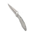 Spyderco Plain Edge Police Model Folding Knife with VG-10 Steel and Back Lock