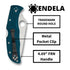 Spyderco Endela EDC Folding Knife - K390 Steel Blade with FRN Handle