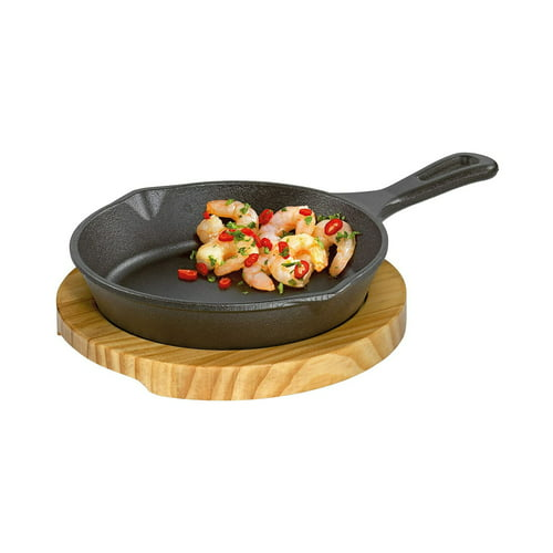 Kchenprofi Serving Grilling Pan Round Wooden Board