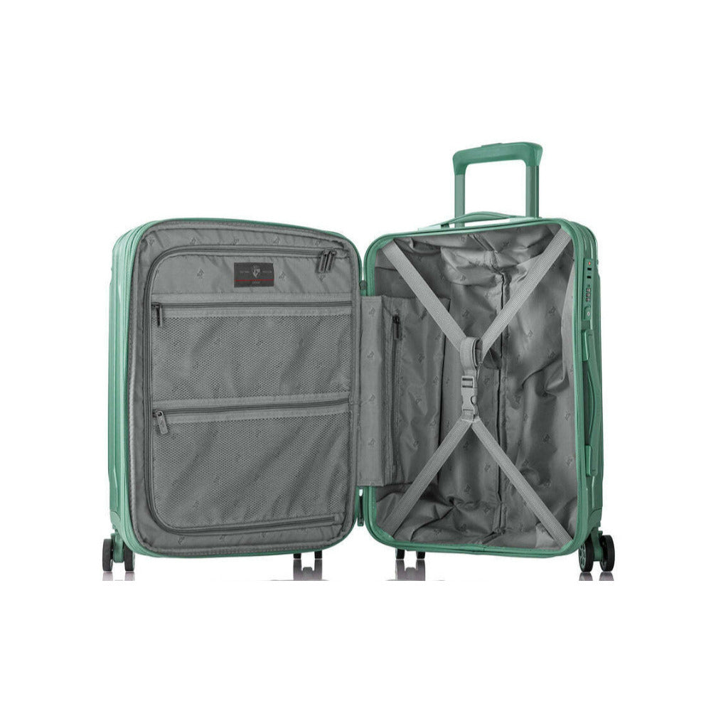 Heys Xtrak 21-Inch Expandable, Lightweight Carry-On Luggage (Midnight Green)