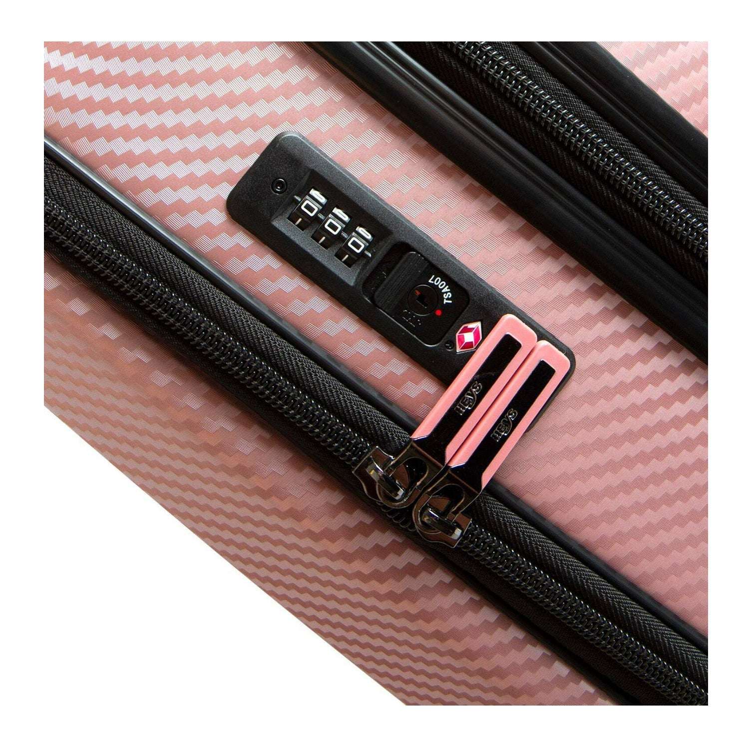 Heys EZ Access 2.0 Expandable Lightweight 21-Inch Carry-On Luggage Rose Gold