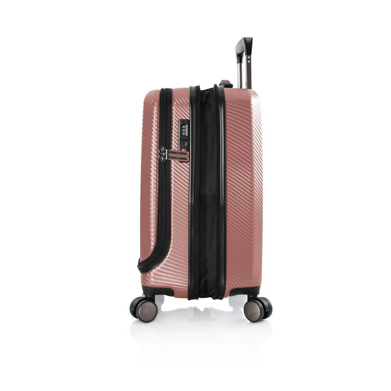Heys EZ Access 2.0 Expandable Lightweight 21-Inch Carry-On Luggage Rose Gold