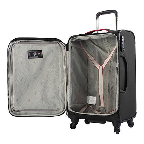 Heys Helix 21-Inch Lightweight, Expandable Carry-On Luggage (Black)